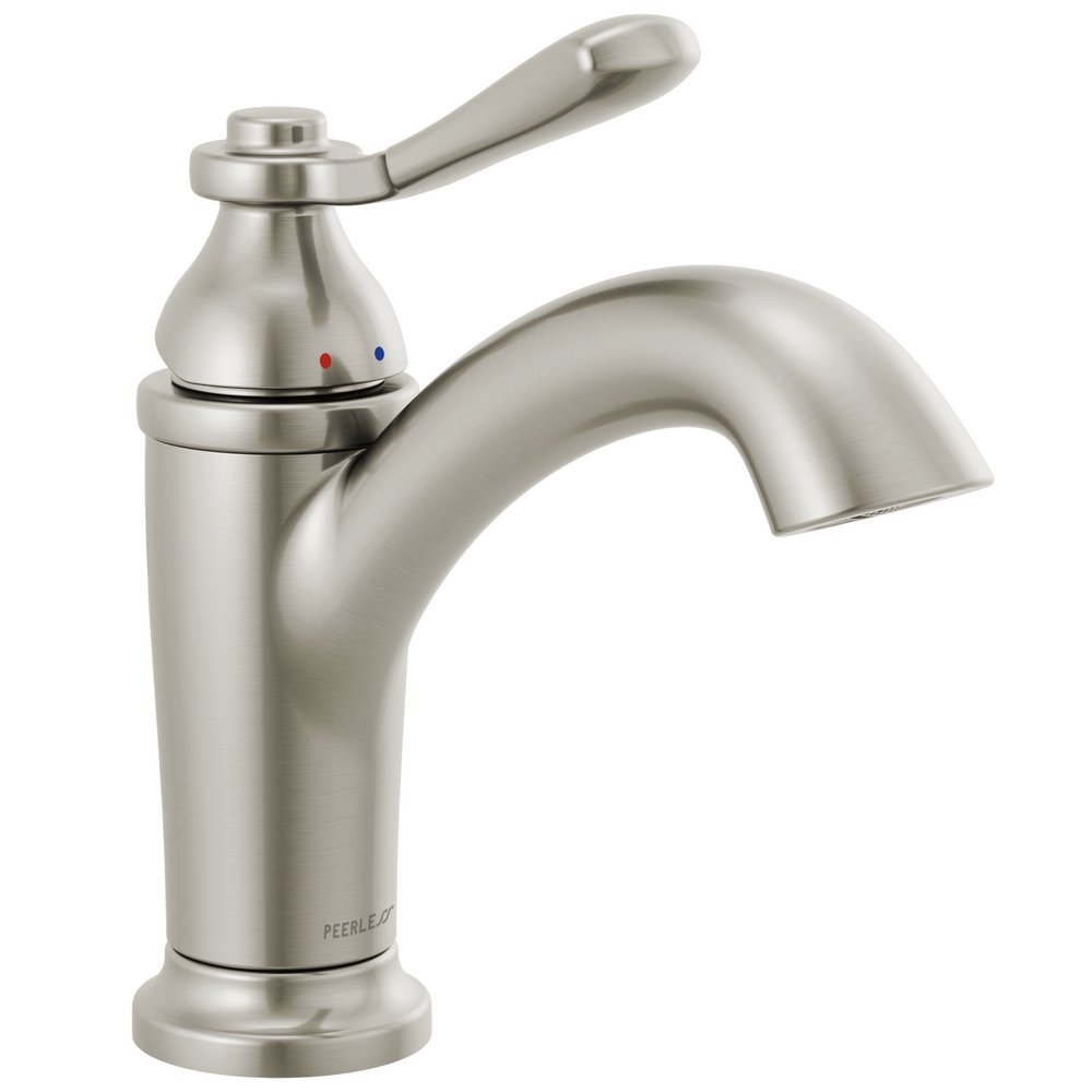Peerless Elmhurst: Single-Handle Bath Faucet - / Rectangle w/ Peerless Logo - PL6 /