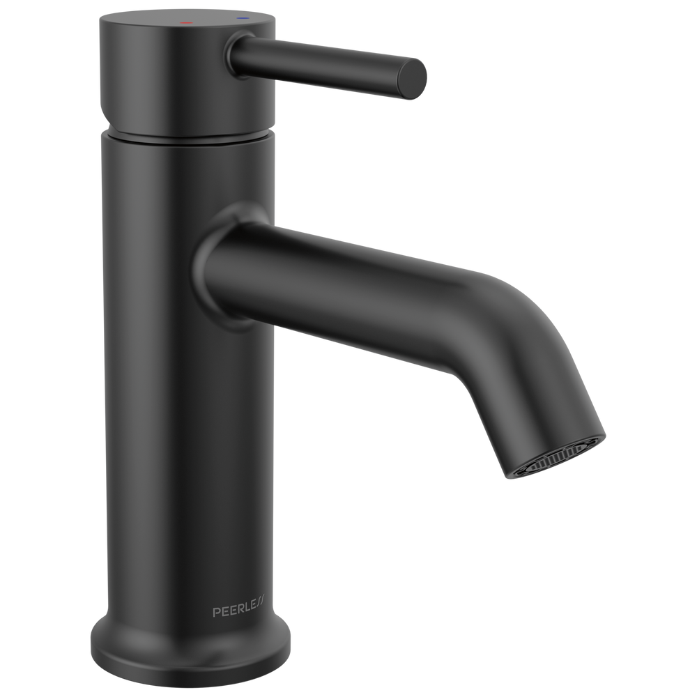 Peerless Precept: Single Top Handle Lavatory Faucet - / Rectangle w/ Peerless Logo - PL