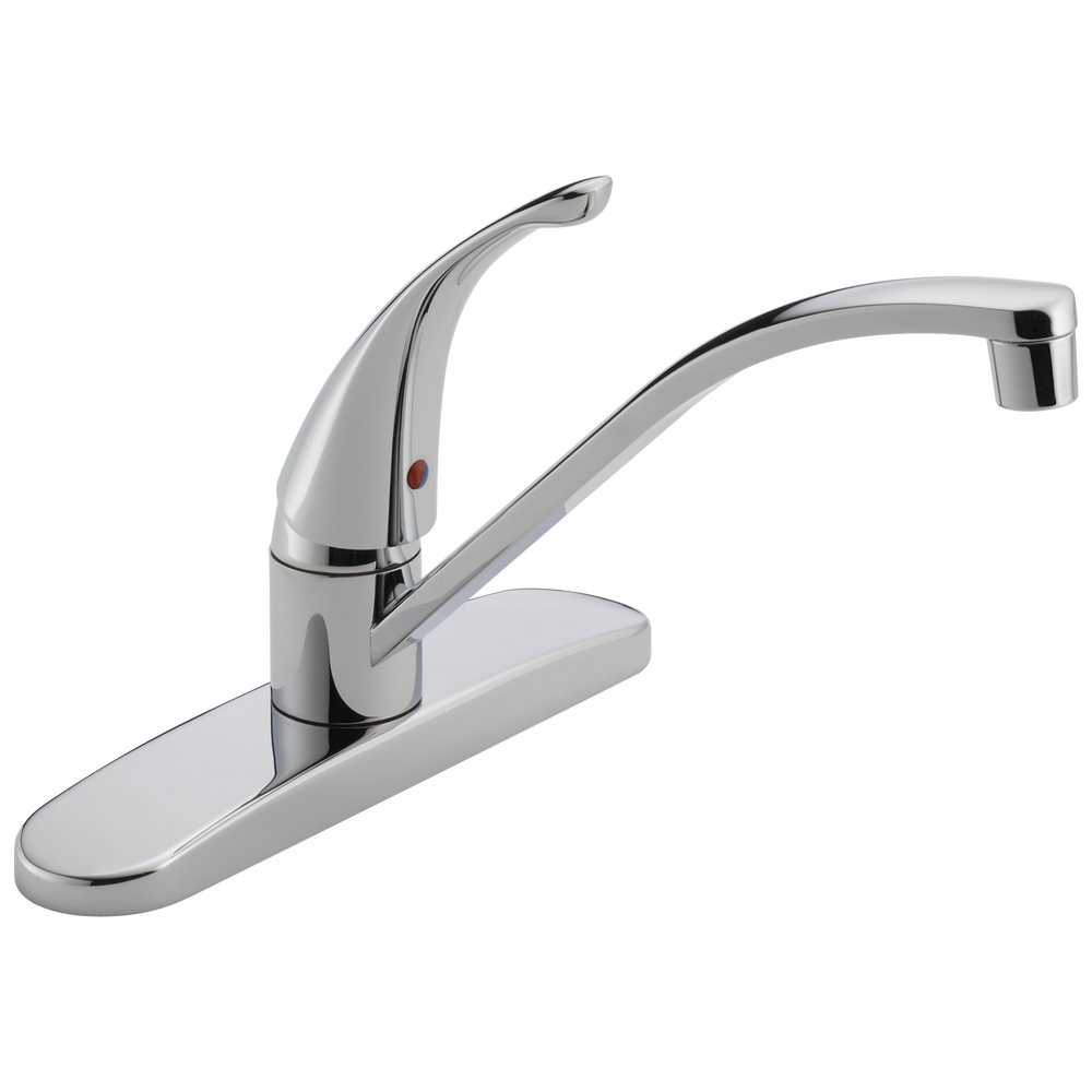 Peerless Core: Single Handle Kitchen Faucet - / Rectangle w/ Peerless Logo - PL11 / Standard