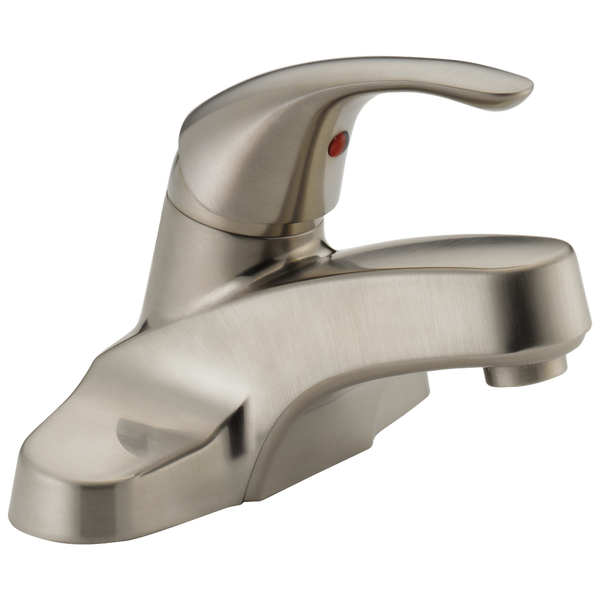 Peerless Core: Single Handle Bathroom Faucet - / Rectangle w/ Peerless Logo - PL6 /
