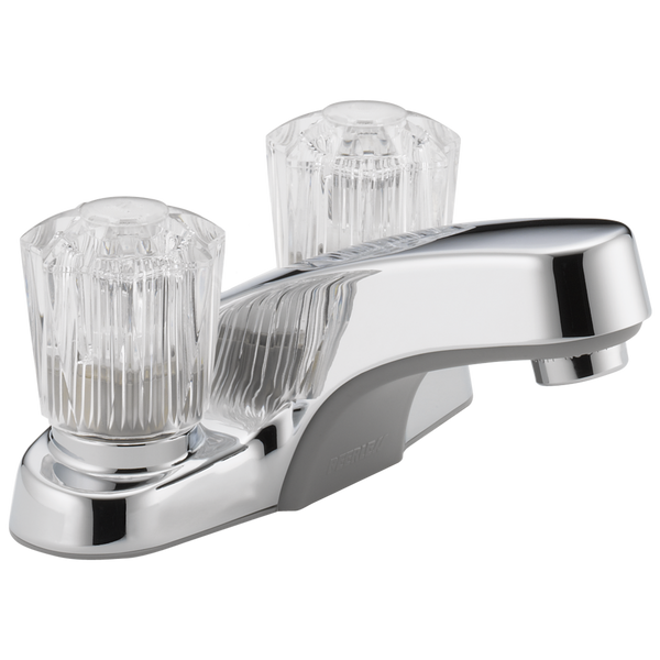 Peerless Core: Two Handle Bathroom Faucet - / Rectangle w/ Peerless Logo - PL6 / Standard