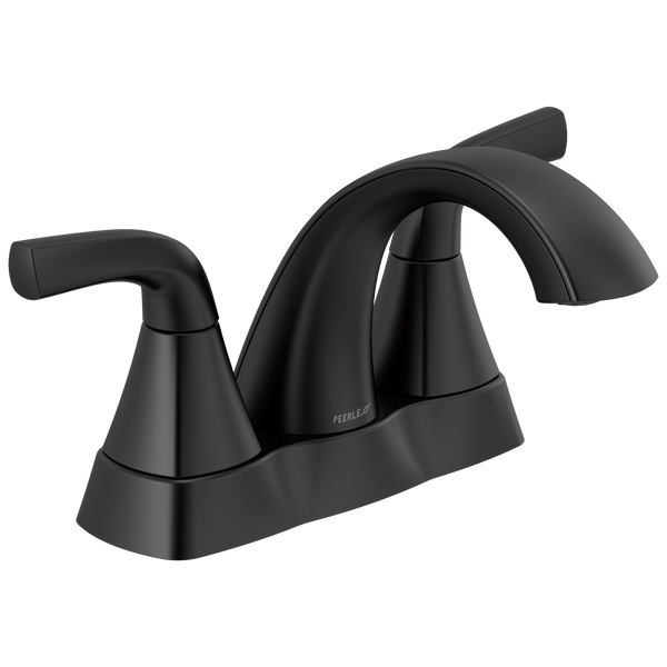 Peerless Parkwood: Two Handle Centerset Lavatory Faucet - / Rectangle w/ Peerless Logo
