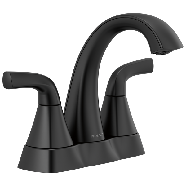 Peerless Parkwood: Two Handle Centerset Lavatory Faucet - / Rectangle w/ Peerless Logo