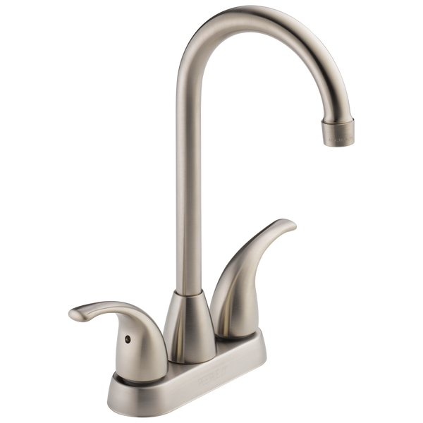 Peerless Core: Two Handle Bar-Prep Faucet - / Rectangle w/ Peerless Logo - PL6 / Standard
