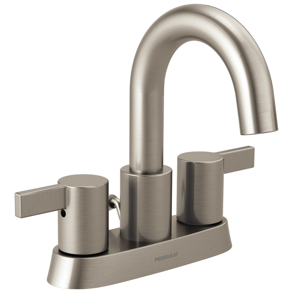 Peerless Precept: Two-Handle Centerset Lavatory Faucet - / Rectangle w/ Peerless Logo
