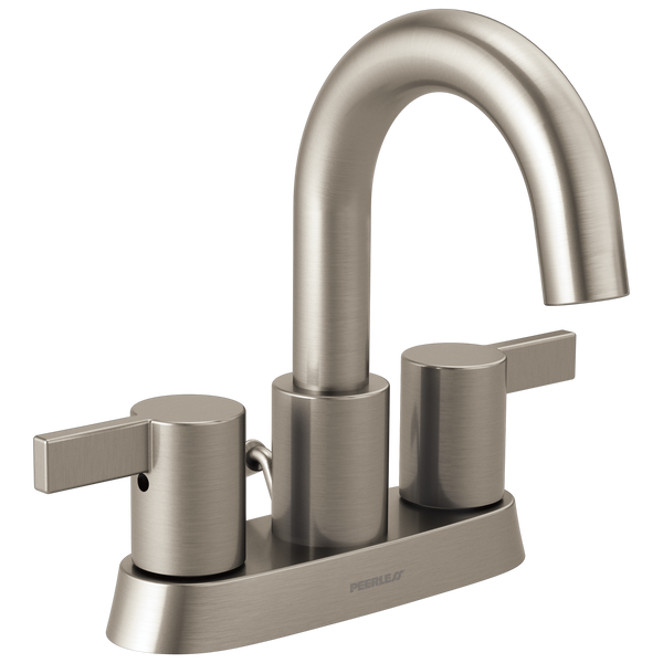 Peerless Precept: Two-Handle Centerset Lavatory Faucet - / Rectangle w/ Peerless Logo