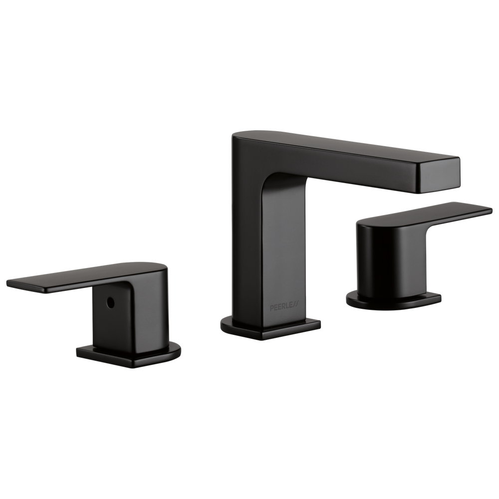 Peerless Xander: Two-Handle Widespread Lavatory Faucet - / Rectangle w/ Peerless Logo -