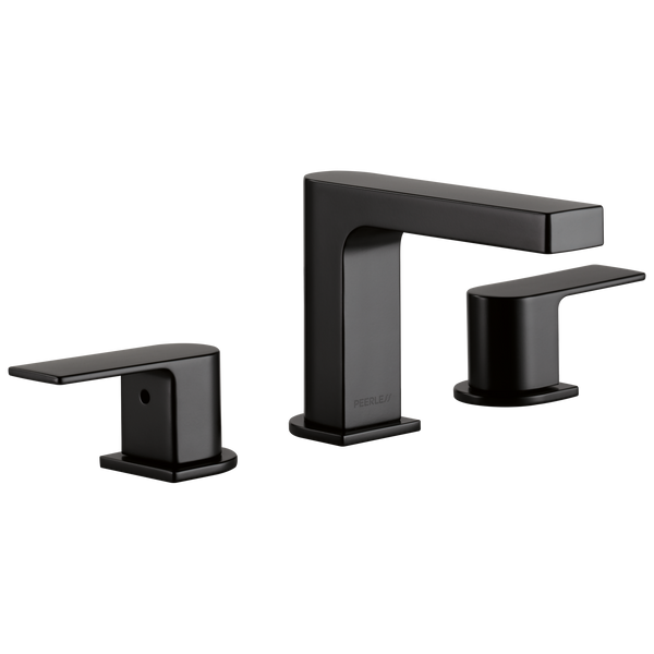 Peerless Xander: Two-Handle Widespread Lavatory Faucet - / Rectangle w/ Peerless Logo -