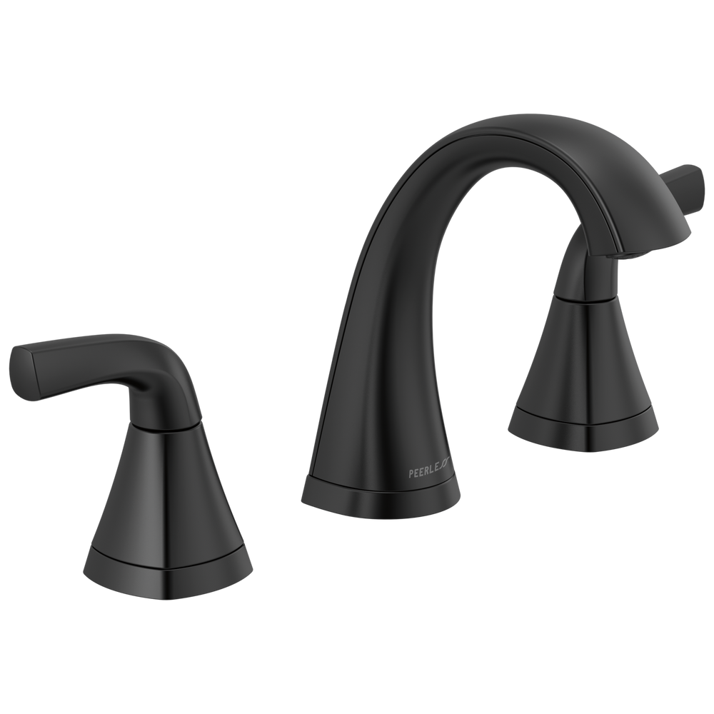 Peerless Parkwood: Two Handle Widespread Lavatory Faucet - / Rectangle w/ Peerless Logo