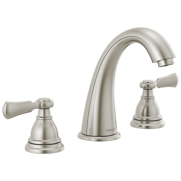 Peerless Elmhurst: Two-Handle Widespread Bath Faucet - / Rectangle w/ Peerless Logo