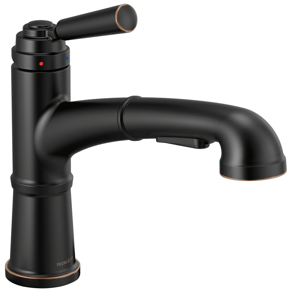 Peerless Westchester: Single-Handle Pull-Out Kitchen Faucet - / Rectangle w/ Peerl