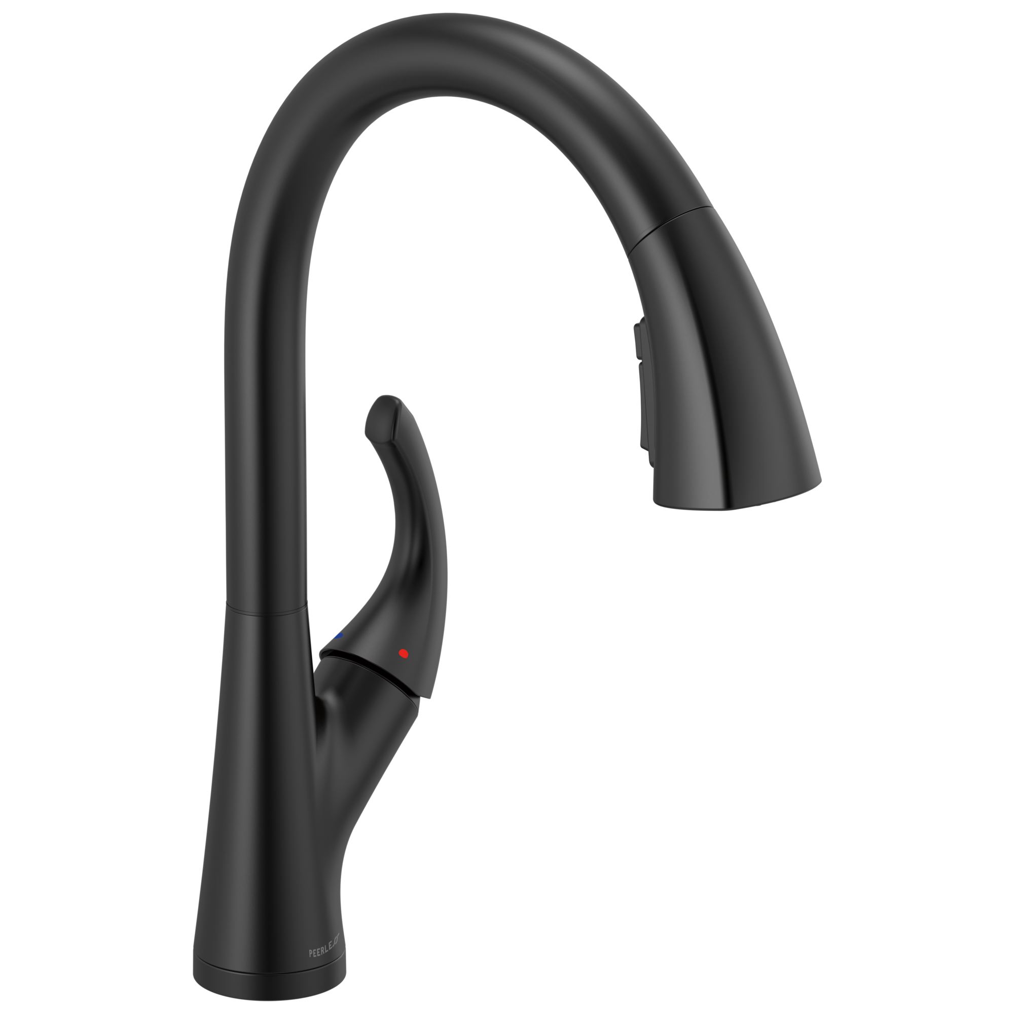 Peerless Parkwood: Single Handle Pulldown Kitchen Faucet - / Rectangle ...
