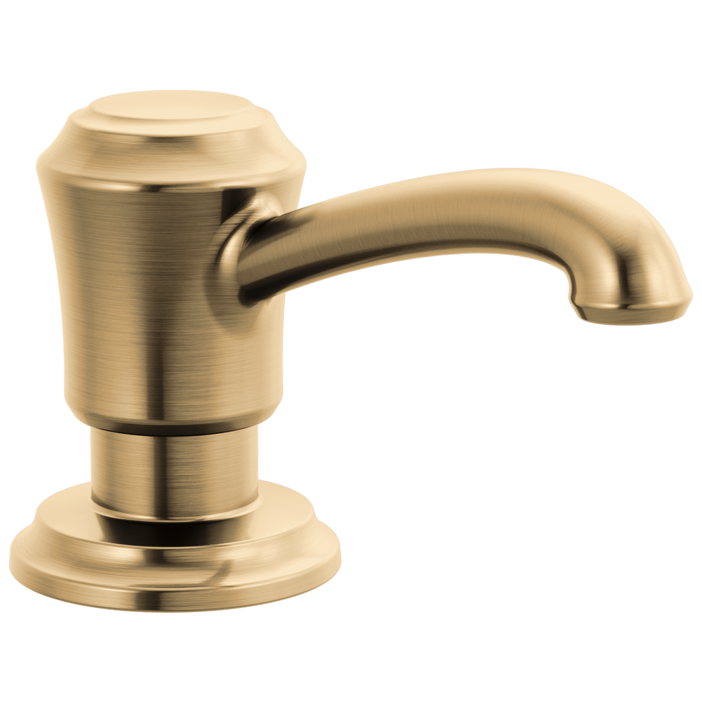 Delta Cassidy: Soap Dispenser - Lumicoat Champagne Bronze / Curve w/o Tab - D6 / Standard