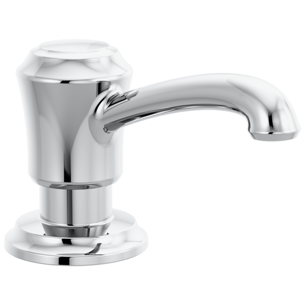 Delta Cassidy: Soap Dispenser - Lumicoat Chrome / Curve w/o Tab - D6 / Standard