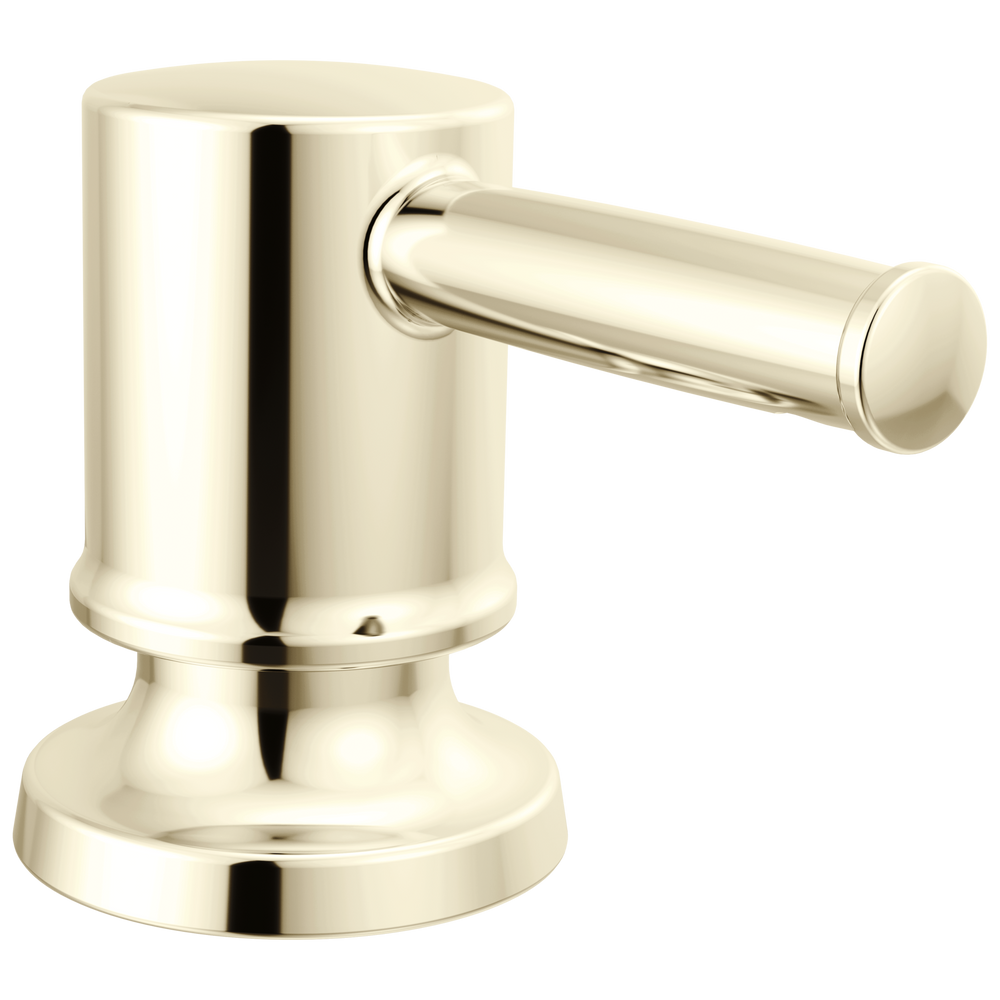 Delta Renaldi: Metal Soap Dispenser - Lumicoat Polished Nickel / Curve w/o Tab - D6 / Standard