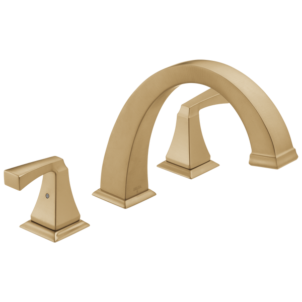 Delta Dryden: Roman Tub Trim - / Rectangle w/ Delta Logo - DL15 / Standard