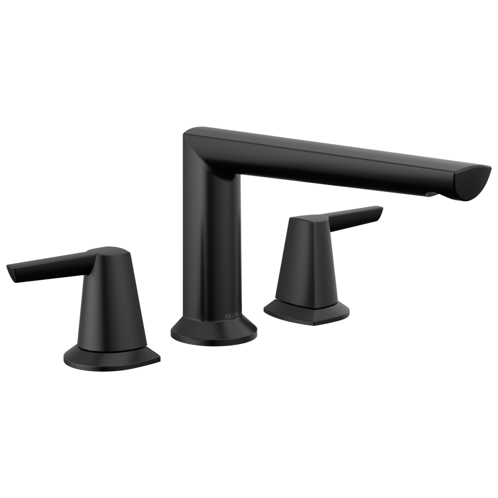 Delta Galeon: 3-Hole Roman Tub Trim - / Rectangle w/ Delta Logo - DL15 / Standard