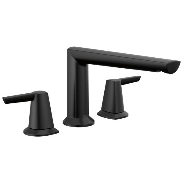 Delta Galeon: 3-Hole Roman Tub Trim - / Rectangle w/ Delta Logo - DL15 / Standard