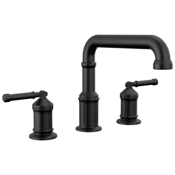 Delta Broderick: Roman Tub Trim - Less Handles - / Rectangle w/ Delta Logo - H596BL/DL15