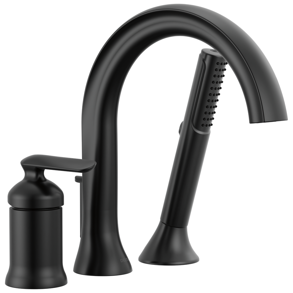 Delta Bonacci: Three Hole Roman Tub Trim with Hand Shower