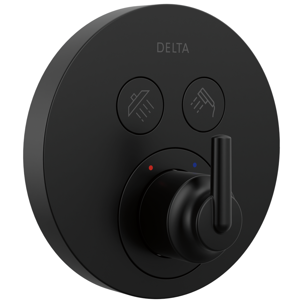 Delta Trinsic Round Contemporary Push-Button Shower