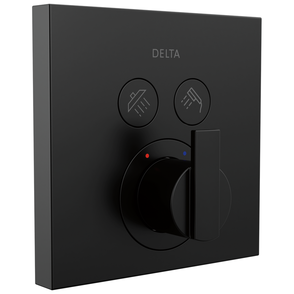 Delta Ara Angular Modern Push-Button Shower