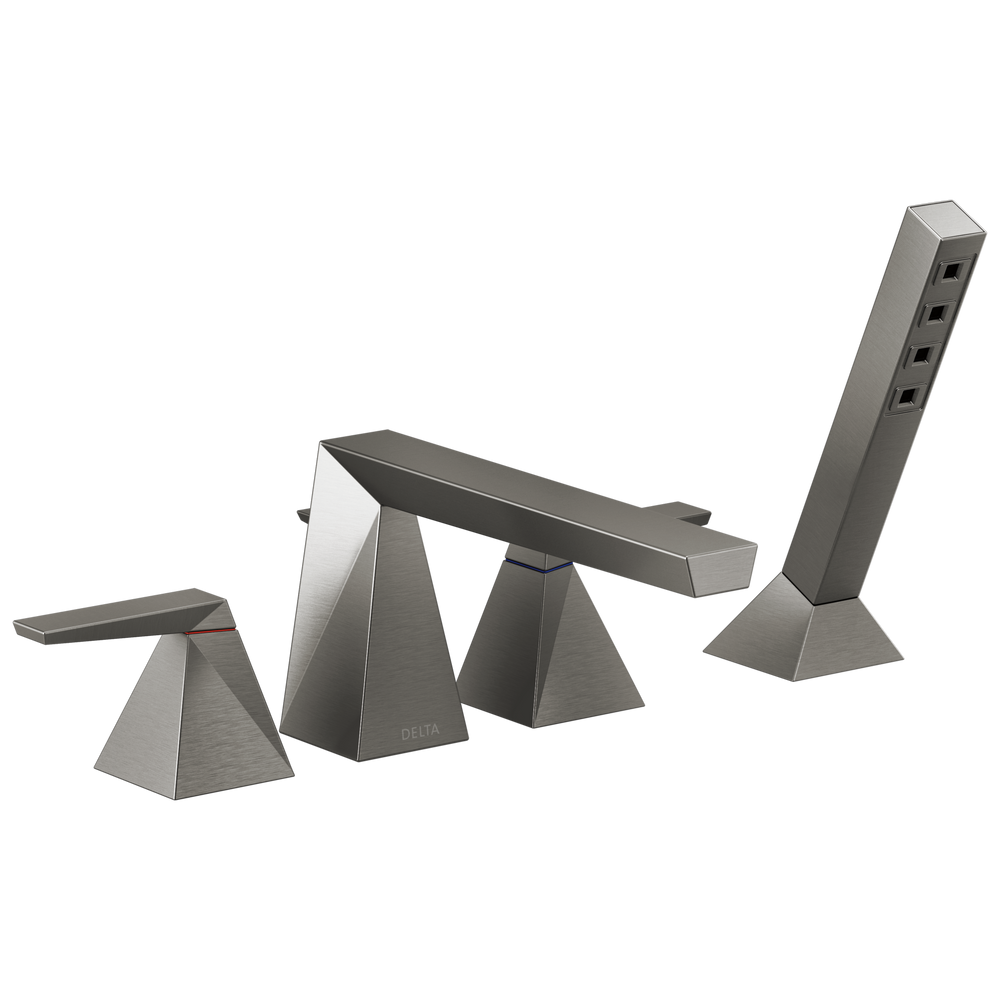 Delta Trillian Two-Handle Roman Tub Trim with Hand Shower