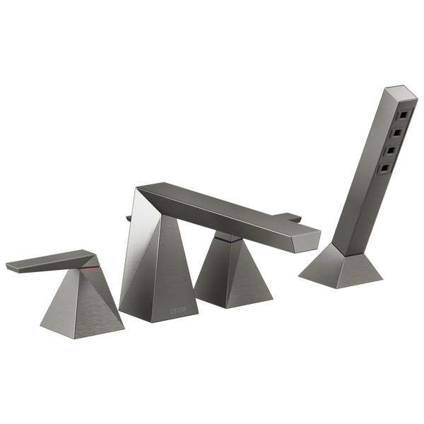 Delta Trillian Two-Handle Roman Tub Trim with Hand Shower