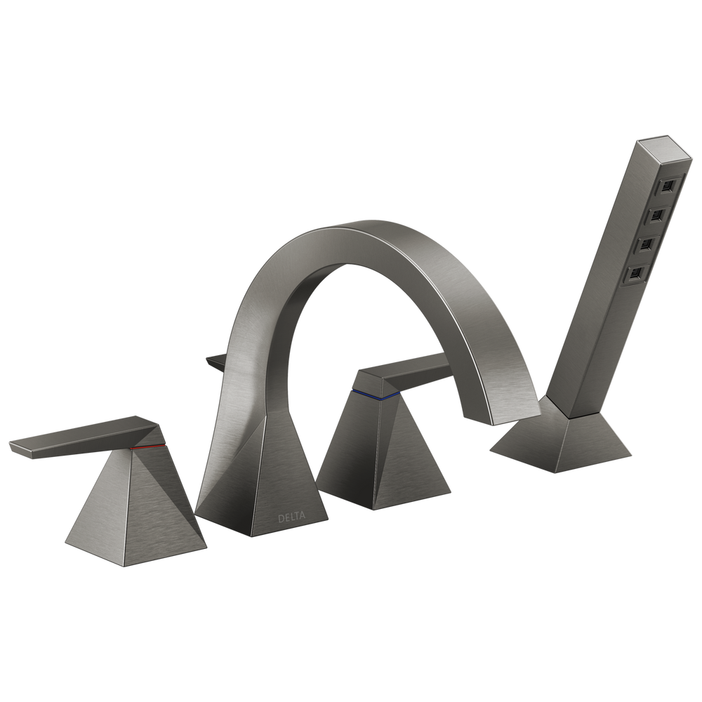 Delta Trillian Two-Handle Roman Tub Trim with Hand Shower