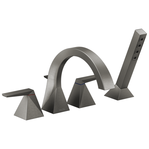 Delta Trillian Two-Handle Roman Tub Trim with Hand Shower