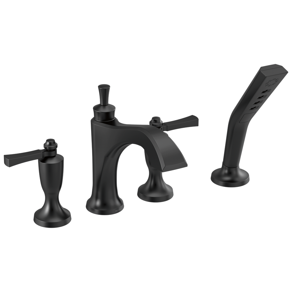 Delta Dorval: Roman Tub with Hand Shower Trim - Less Handles - / H568BL / DL15/D4 / Less