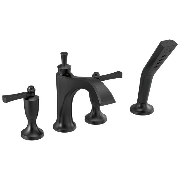 Delta Dorval: Roman Tub with Hand Shower Trim - Less Handles - / H568BL / DL15/D4 / Less