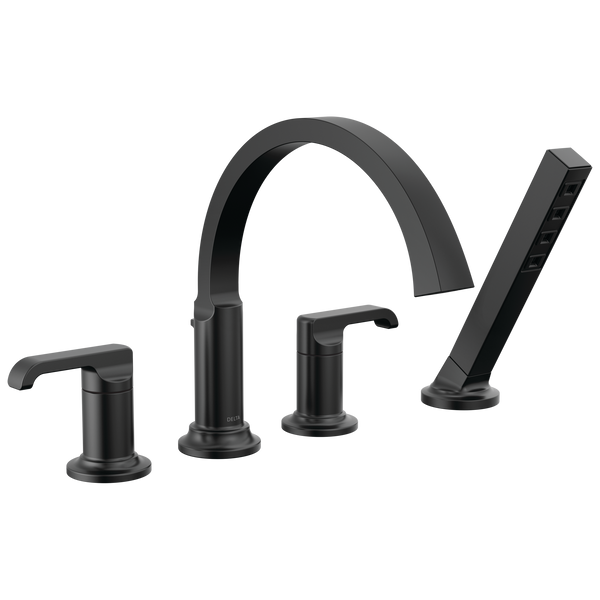 Delta Tetra: Roman Tub Trim with Hand Shower - / H588BL / DL15/D4 / Less Handle Program