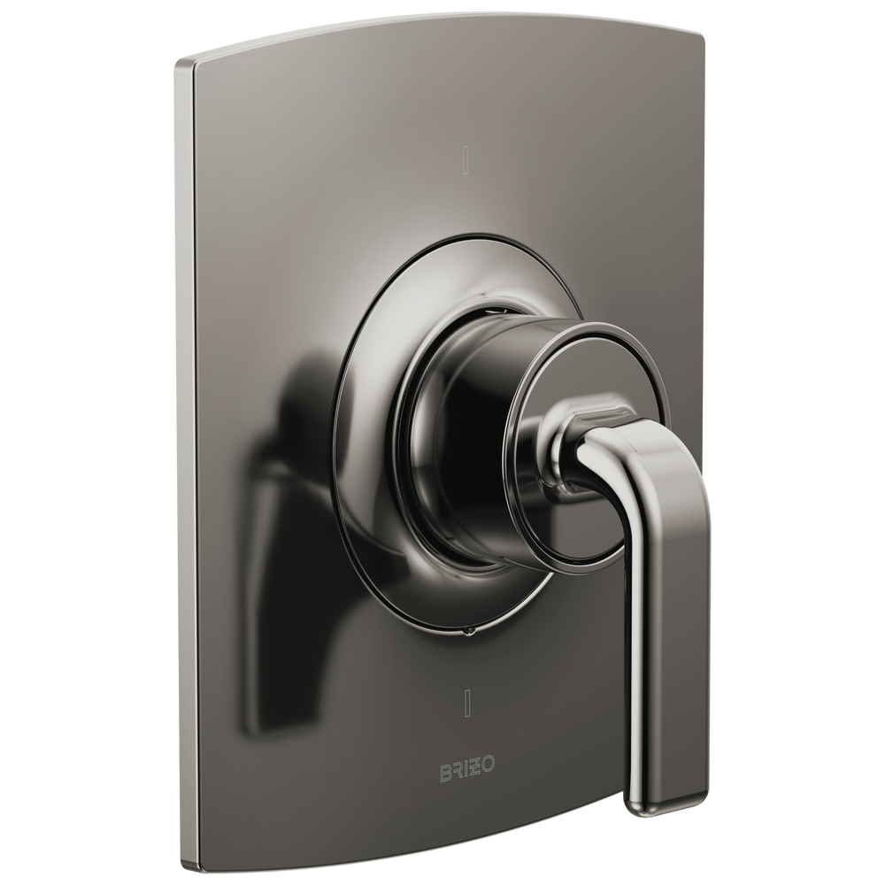 Brizo Kintsu: Sensori Thermostatic Valve Trim - Less Handle - Brilliance Black Onyx / HL6667-BNX / L