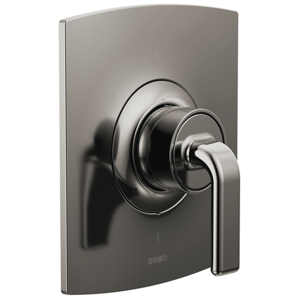 Brizo Kintsu: Sensori Thermostatic Valve Trim - Less Handle - Brilliance Black Onyx / HL6667-BNX / L