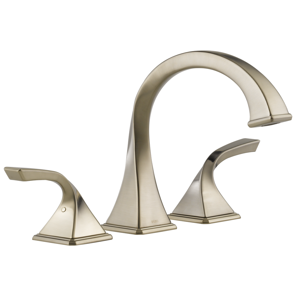 Brizo Virage: Roman Tub Faucet - / Rectangle w/ Brizo Logo - BL15 / Standard