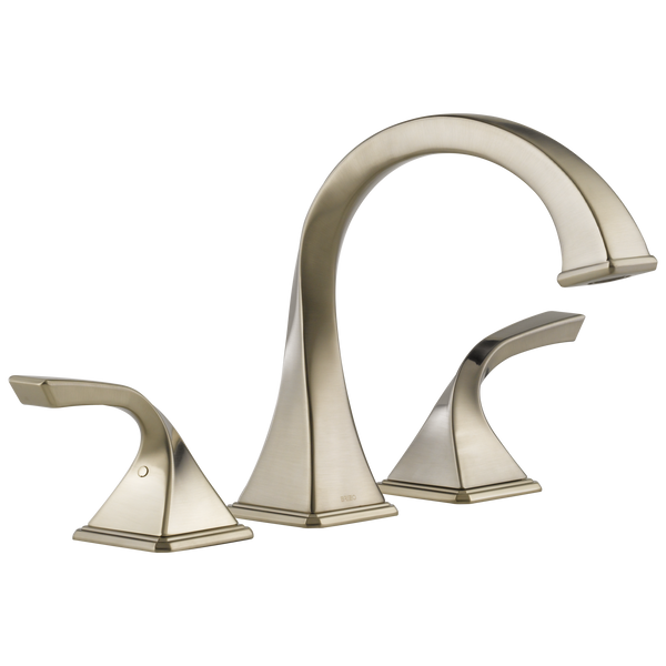 Brizo Virage: Roman Tub Faucet - / Rectangle w/ Brizo Logo - BL15 / Standard