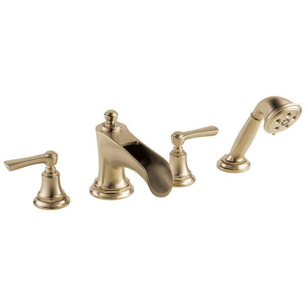 Brizo Rook: Roman Tub with Handshower - / HL660-GL / BL15/BL5 / Less Handle Pro