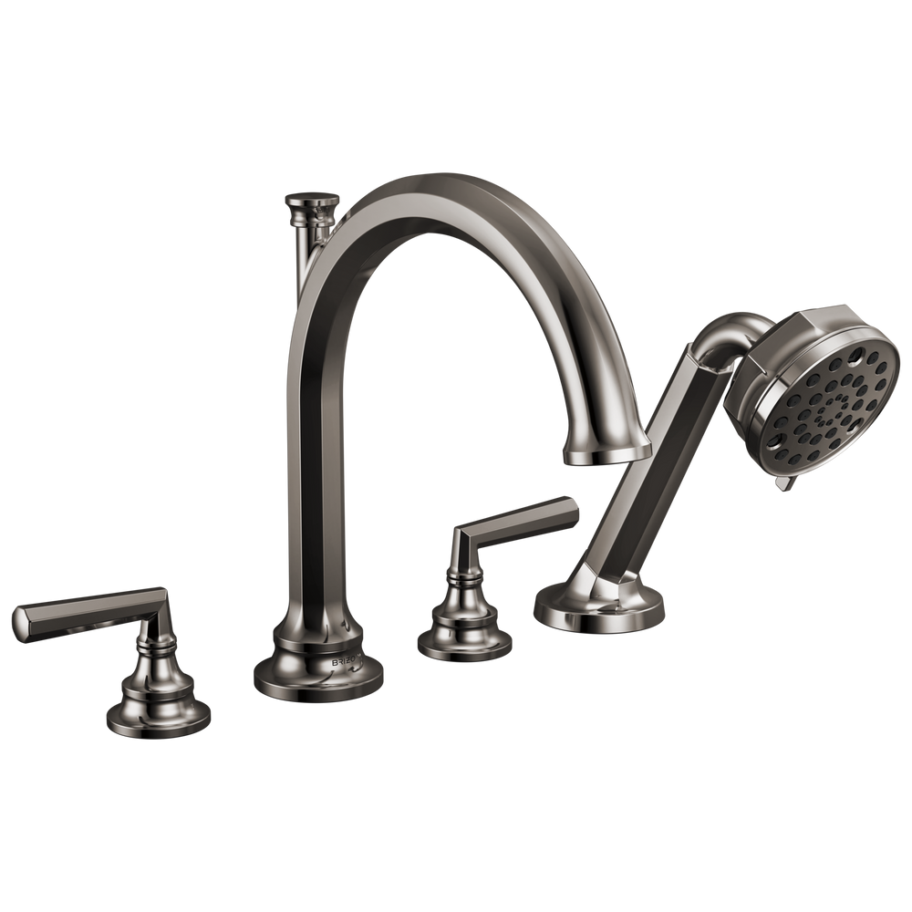 Brizo Beauclere: Roman Tub Faucet With Handshower - Less Handles - / HL665-BNX