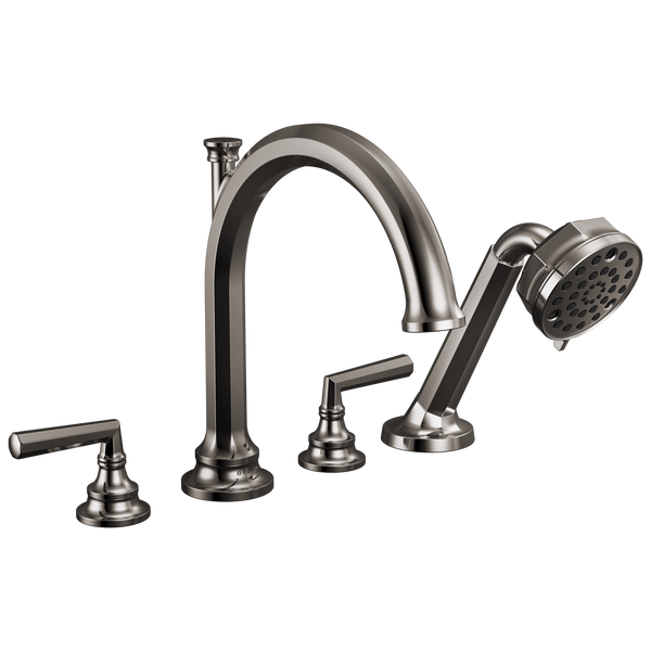 Brizo Beauclere: Roman Tub Faucet With Handshower - Less Handles - / HL665-BNX