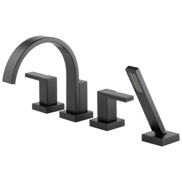Brizo Siderna: Roman Tub Faucet with Hand Shower - Less Handles - / HL680-BL / BL15/BL5